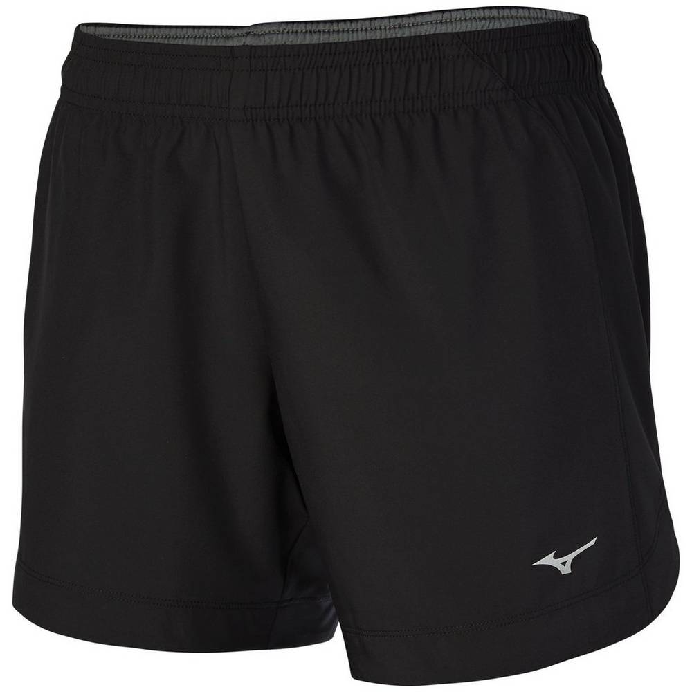 Calções Mizuno Running CORE SQUARE 5.5" - Mulher - Pretas - PBQYS9713